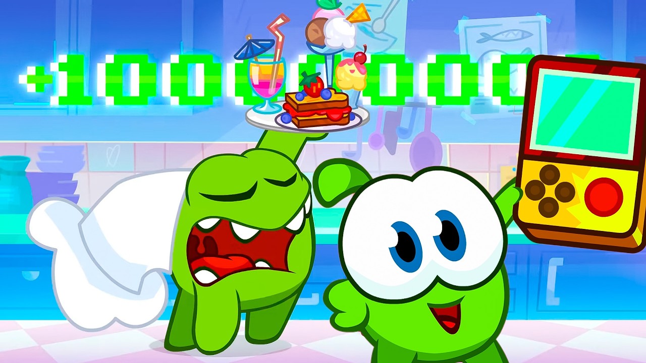 LIVE 🔴 Funniest Om Nom Moments Ever 😂 Cut the Rope 📺 Cartoons for Kids 😄
