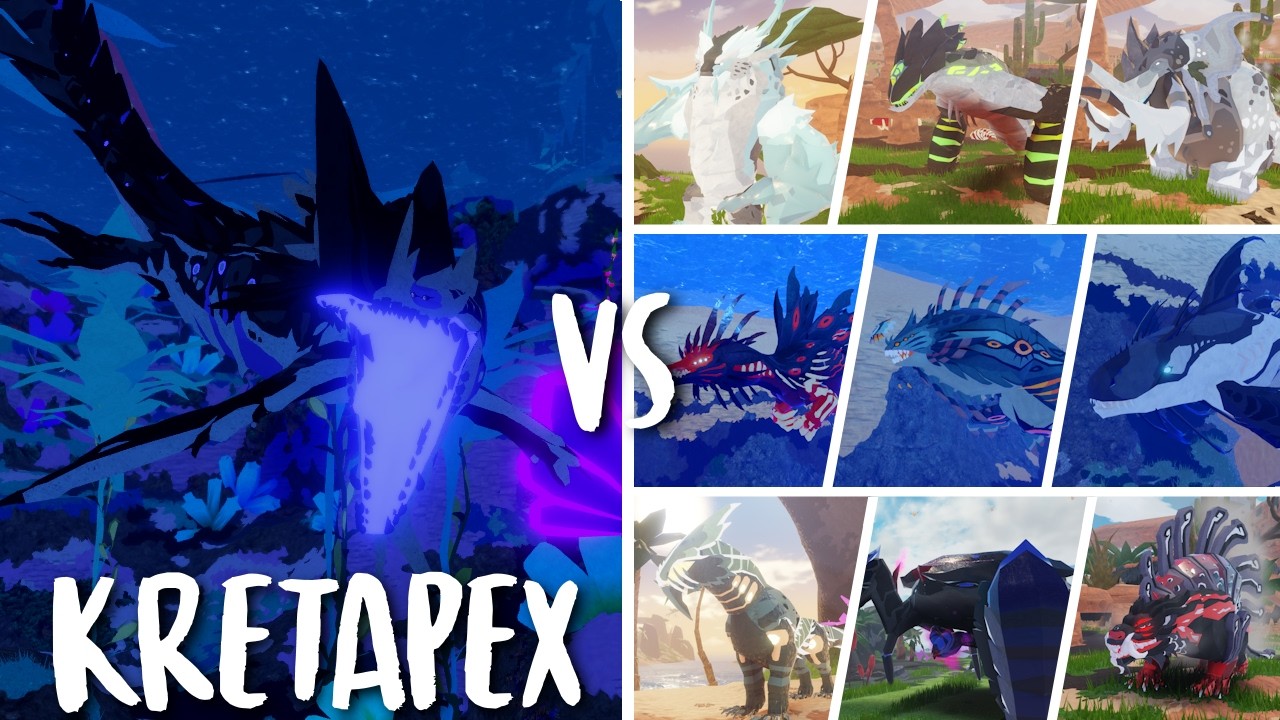 How Strong Is KRETAPEX In Creatures Of Sonaria!