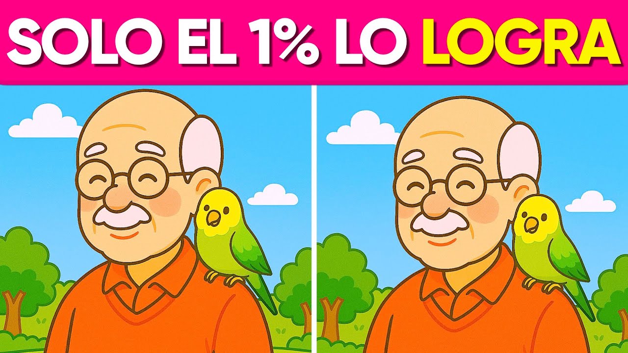 Encuentra las 3 Diferencias 🦜🏠🐱 Ejercita Tu MENTE Adulto MAYOR 🧠 Spot The Differences