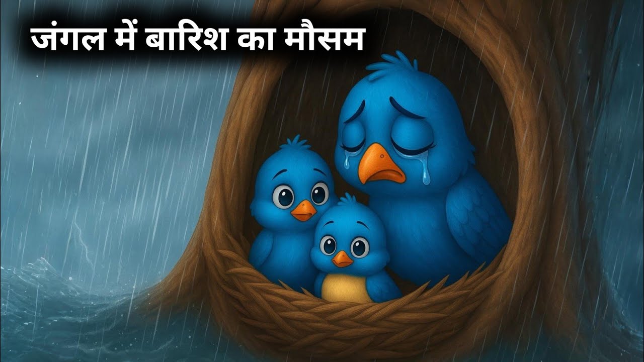 जंगल में बारिश का मौसम | BARISH KA KAHAR | HINDI KAHANIYA | HINDI STORIES | CHIDIYA KI KAHANI
