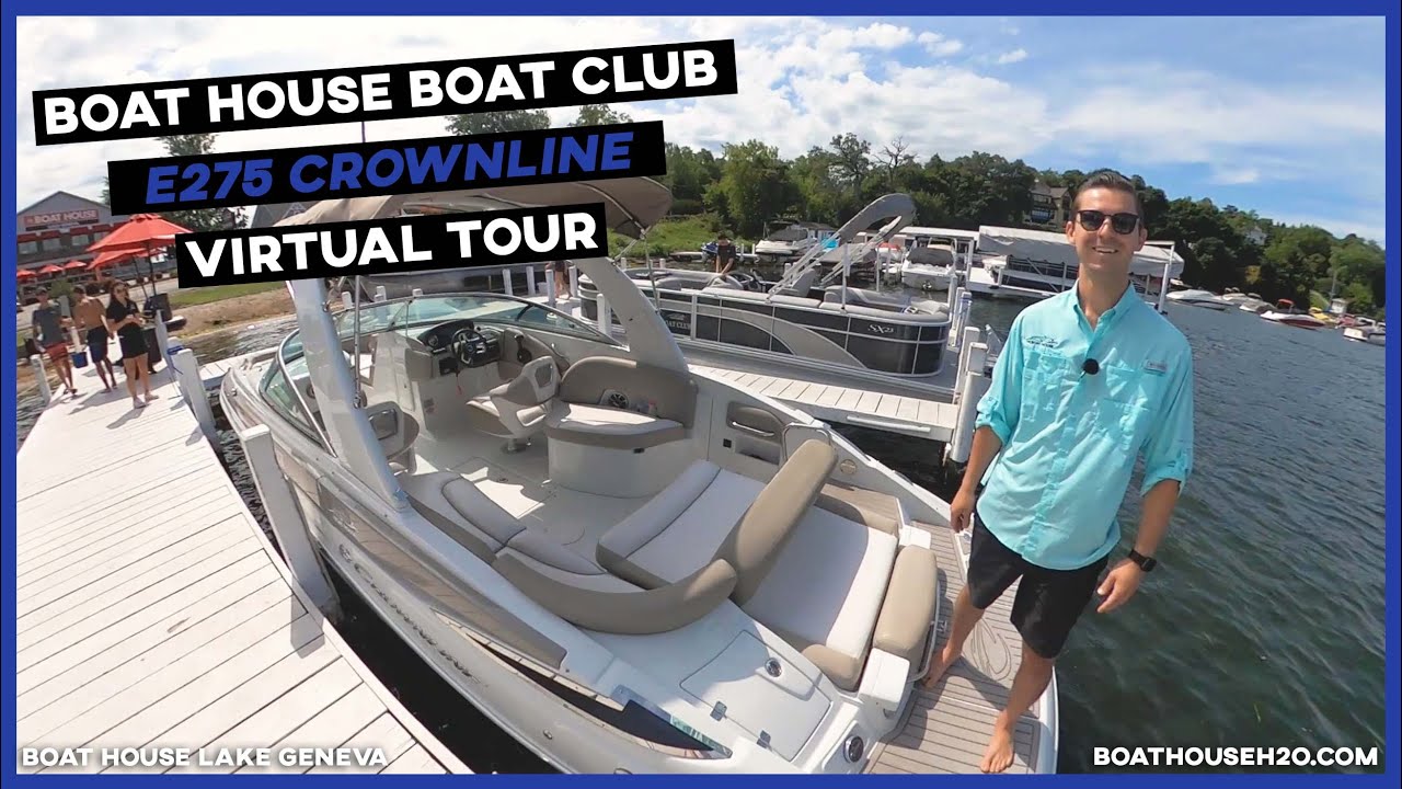 E275 Crownline Boat Club Virtual Walkthrough. Boat House Boat Club. Lake Geneva Boathouseh2o.com.