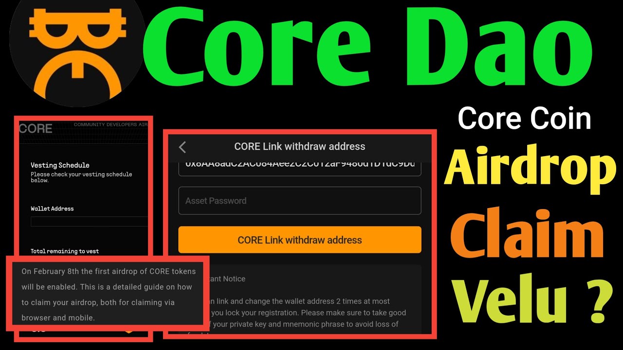 Core Dao Withdrawal Proof | Core Coin Price Velu | Satoshi All Miner Good News