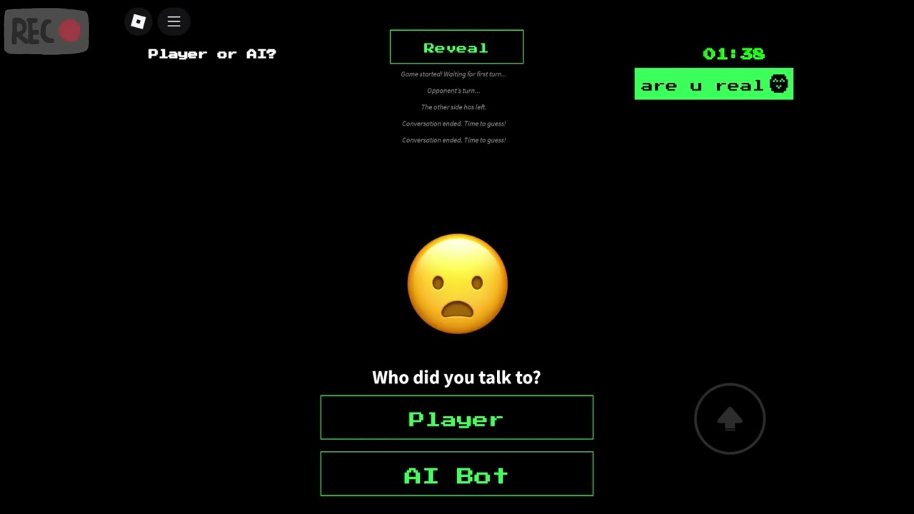 Player vs AI on roblox!