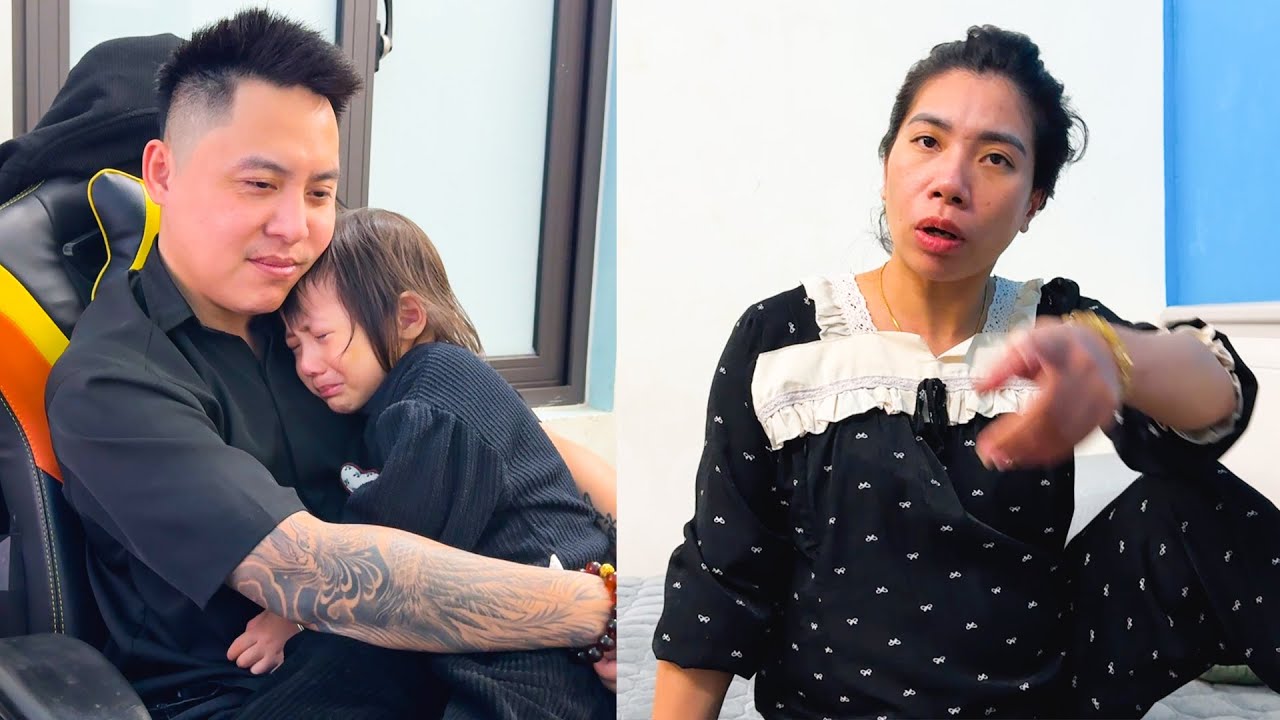 Diem cried in her father's arms when her mother scolded her