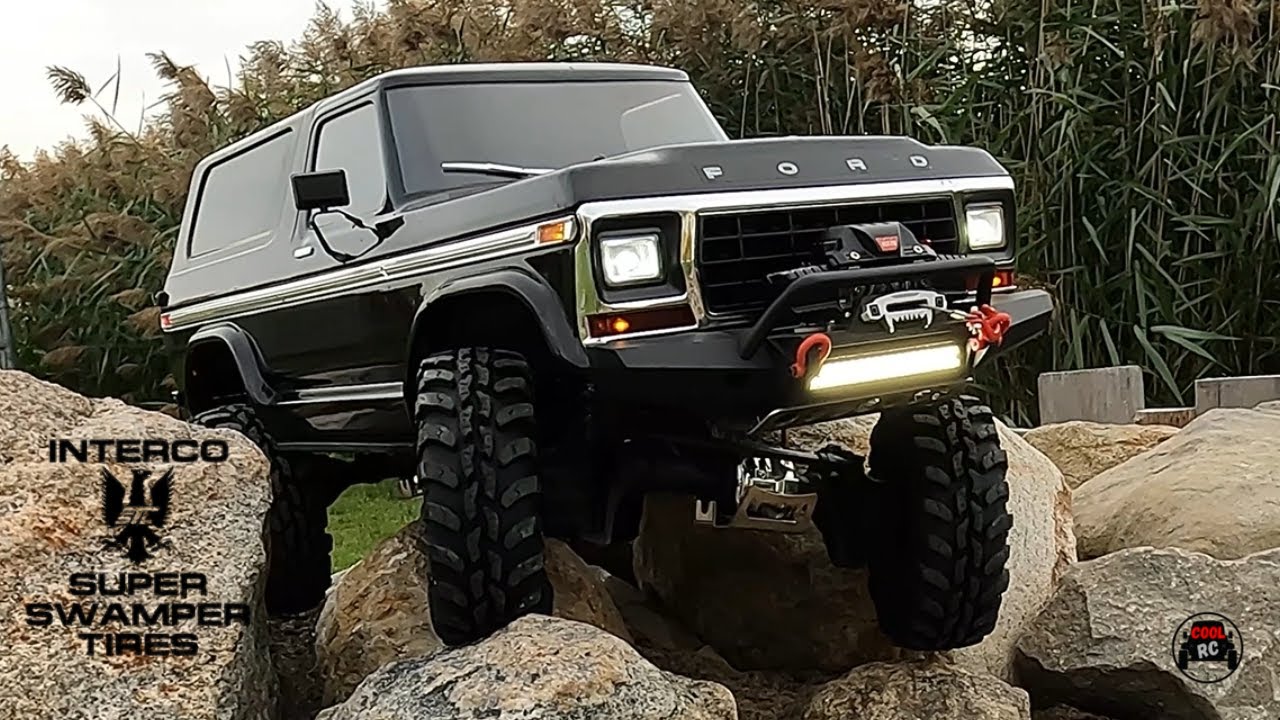 Rc Crawler Traxxas Trx4 Ford Bronco 79 / I test the interco super swamper tires on my crawler course