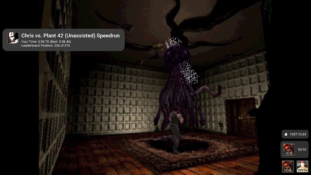 Resident Evil (PSX) | Chris Scenario | Guardhouse Kill All BOWs Speedrun Achievement