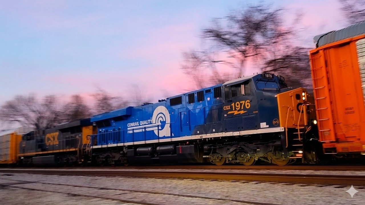 CSX 1976 Conrail Heritage Unit on SB Automodal M209 Brentwood, TN 03/03/26