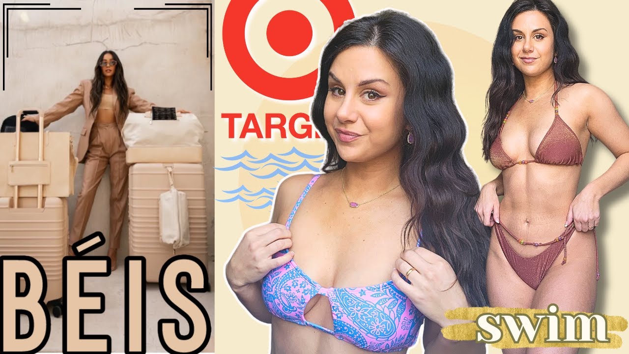 ANYTHING BUT BEISIC... TARGET SWIMSUITS | POPFLEX ACTIVEWEAR | BEIS TRAVEL | TRY ON HAUL REVIEW
