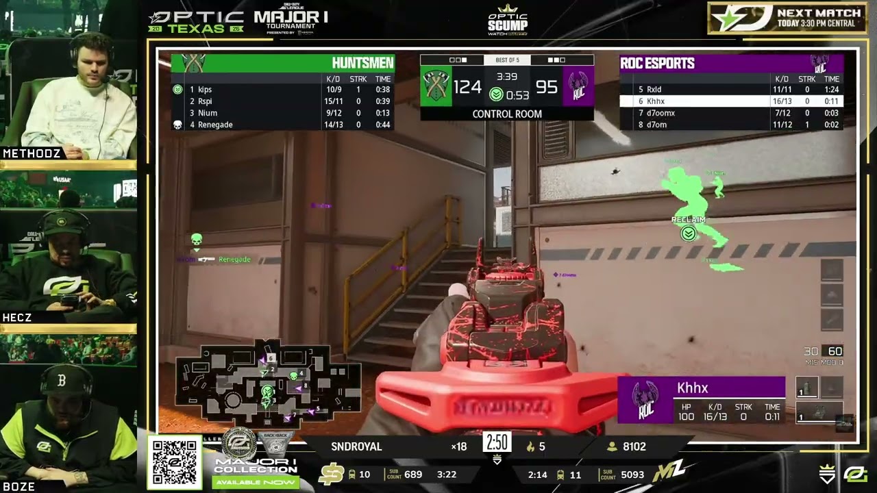 METHODZ BOZE и HECZ комментируют матч HUNTSMEN против ROC ESPORTS (открытый турнир Major 1 Challe...