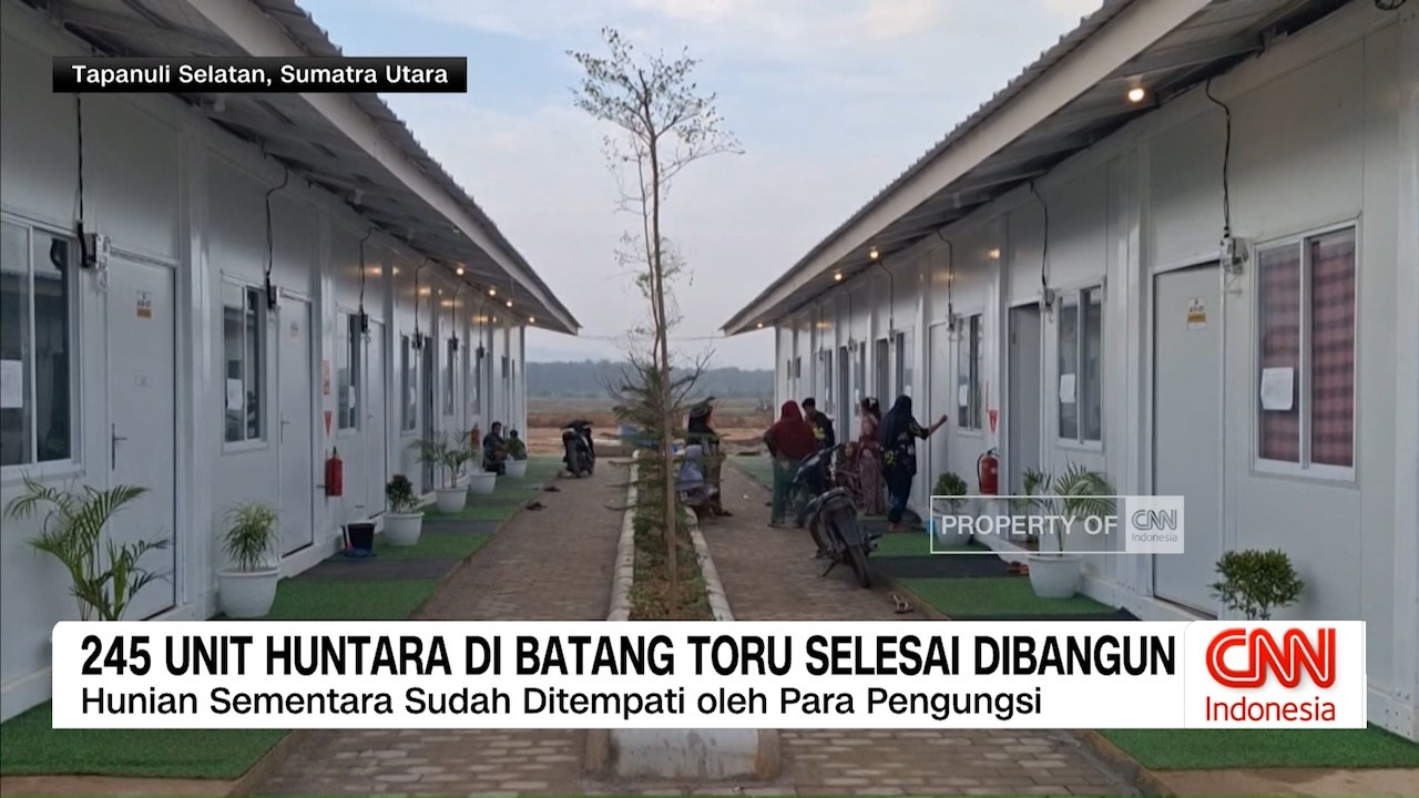 245 Unit Huntara di Batang Toru Selesai Dibangun
