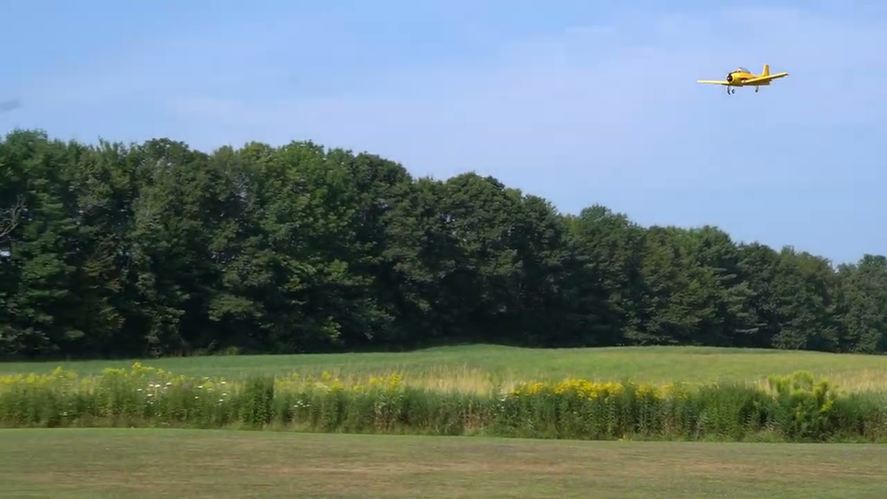 E flite 2 1M T28 Trojan at KVMA August 12, 2025