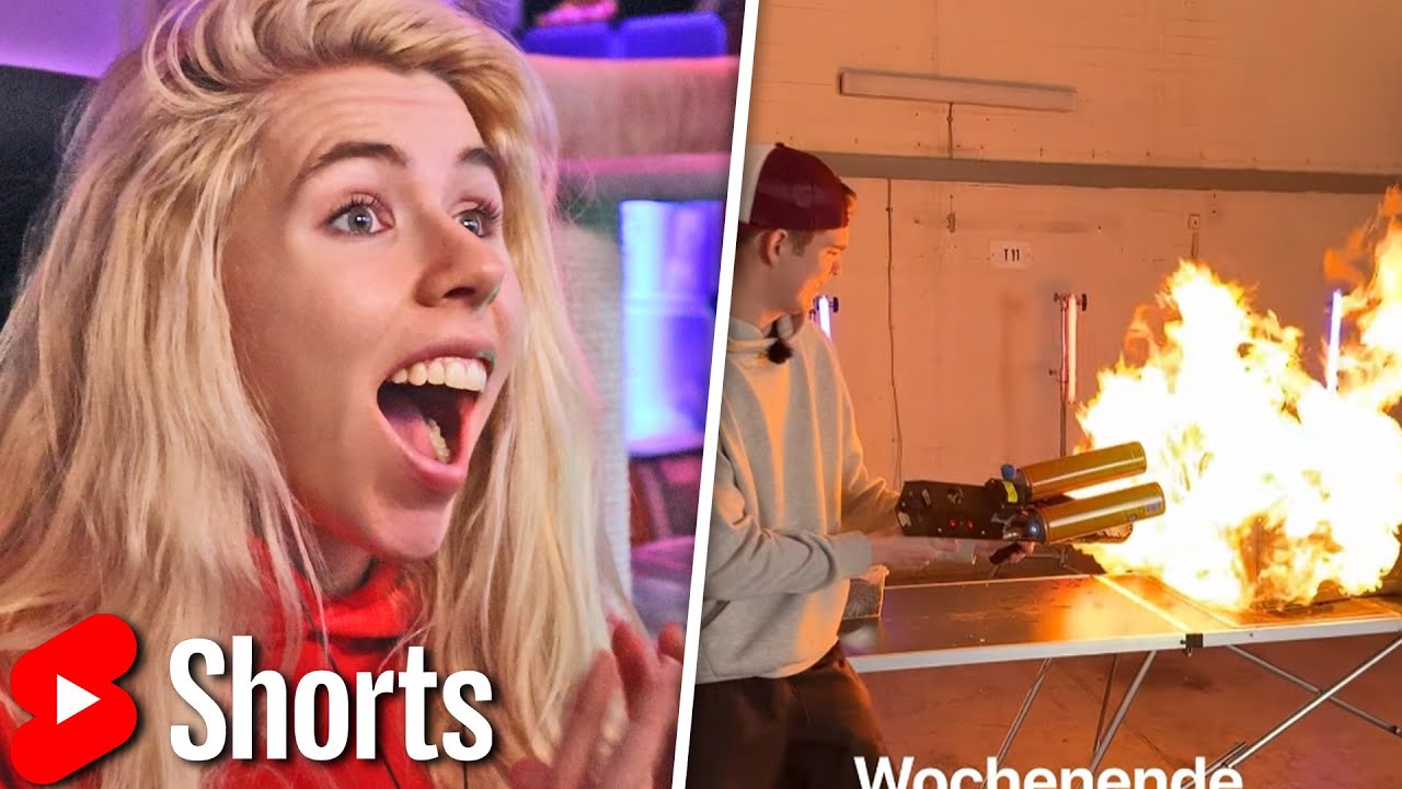 ELINSKI REAGIERT AUF SHORTS MIT FLAMMENWERFERN!