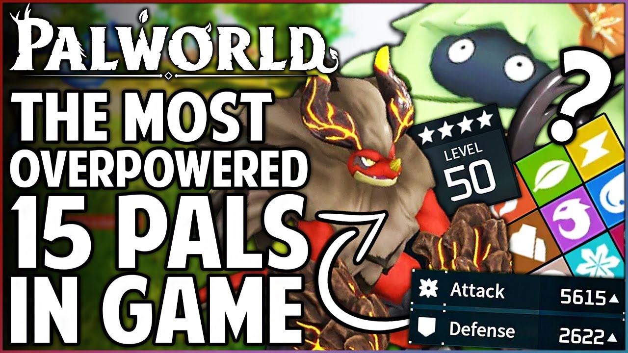 Palworld - The MOST POWERFUL OP Pal of Each Type - 15 Best Pals in Game After 400 Hours - Guide!