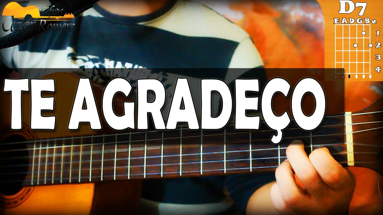 Aula de Violão GOSPEL - TE AGRADEÇO diante do trono - Simplificado