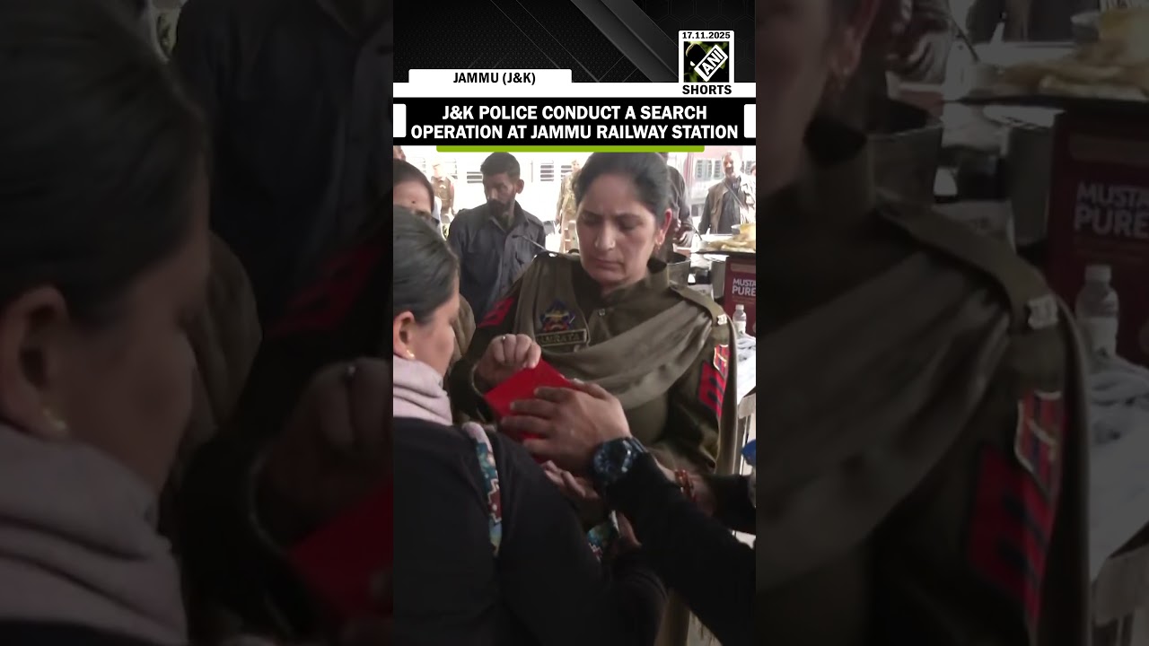 J&K Police conduct search operation at Jammu Railway Station as precautionary measure