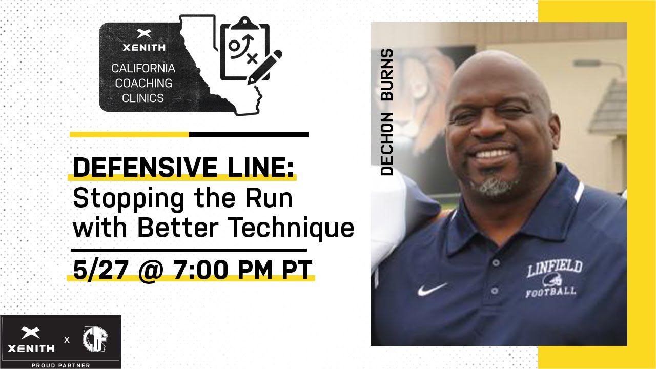 Defensive Line: Stopping the Run with Better Technique with Current Head Coach, DeChon Burns