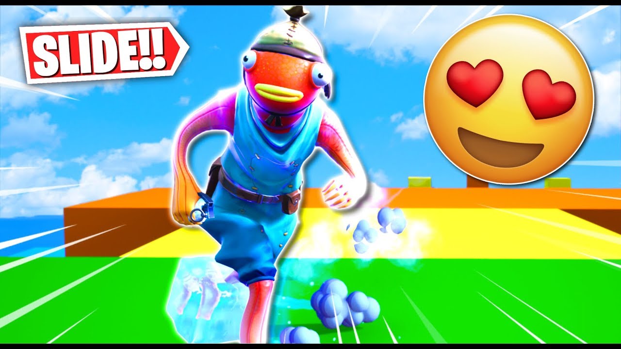 The INSANE SLIDE DEATHRUN MAP! (Fortnite Creative Mode)
