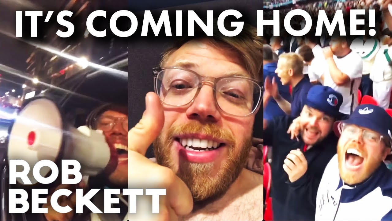 Rob Beckett at the Euros featuring Bucket hats, fried chicken, Imran and the Megaphone.