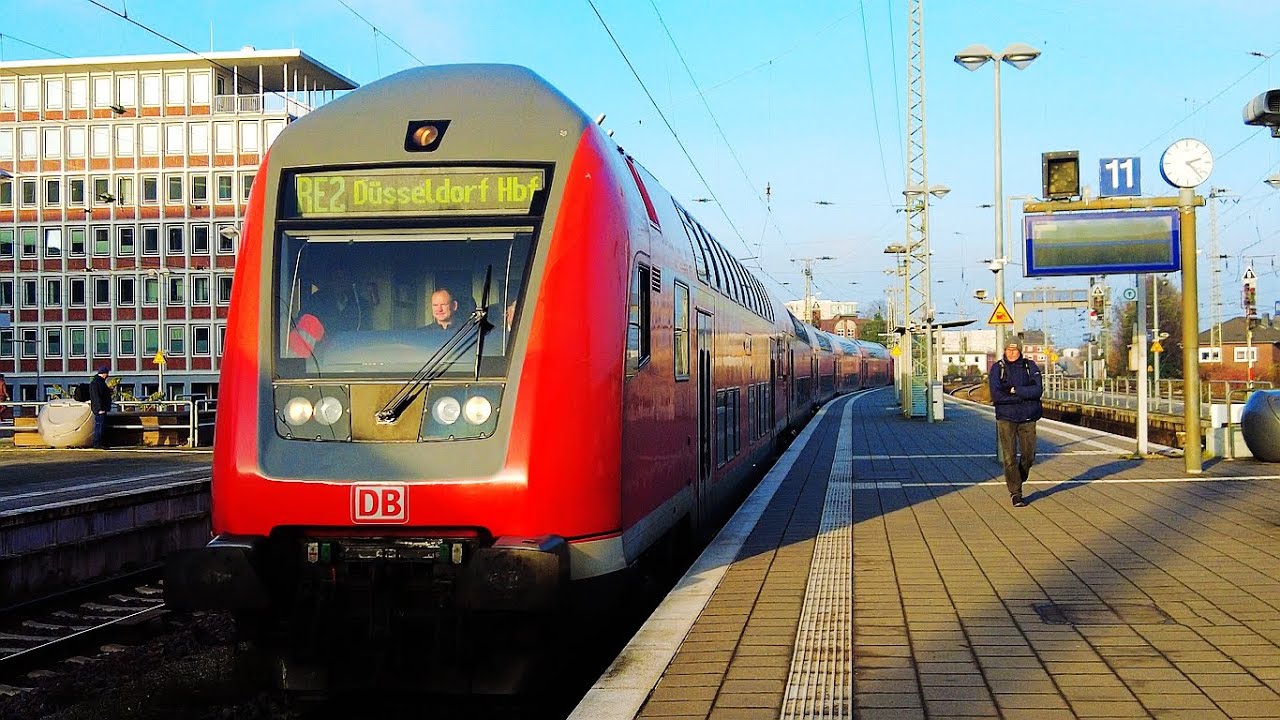 Re2 von Münster nach Düsseldorf Germany slow Train 4K 60fps