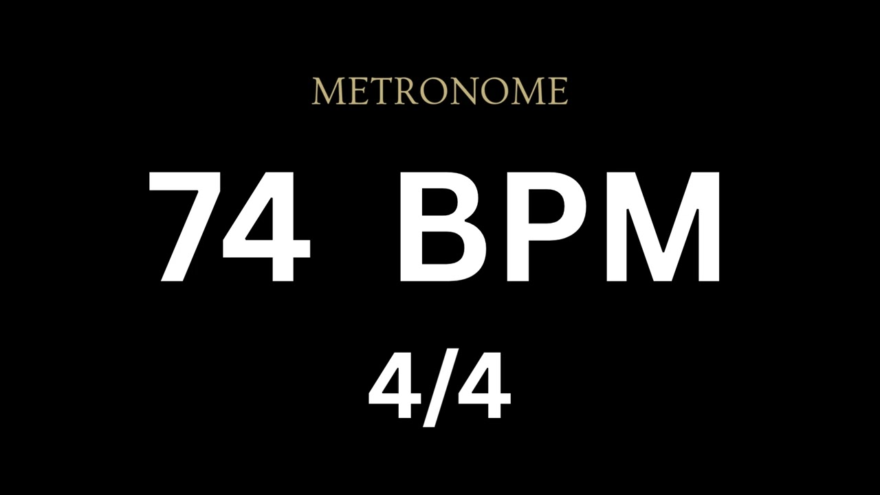 Metronome 74 BPM 4/4