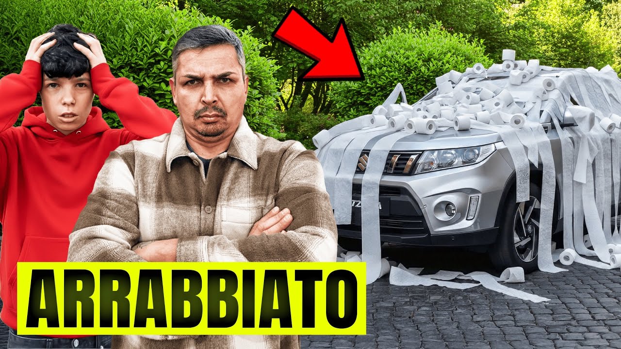 SCHERZO: RIEMPIAMO LA MACCHINA DI MIO PAPÀ DI CARTA IGIENICA CON LO SNACK CLUB *furioso* 😡
