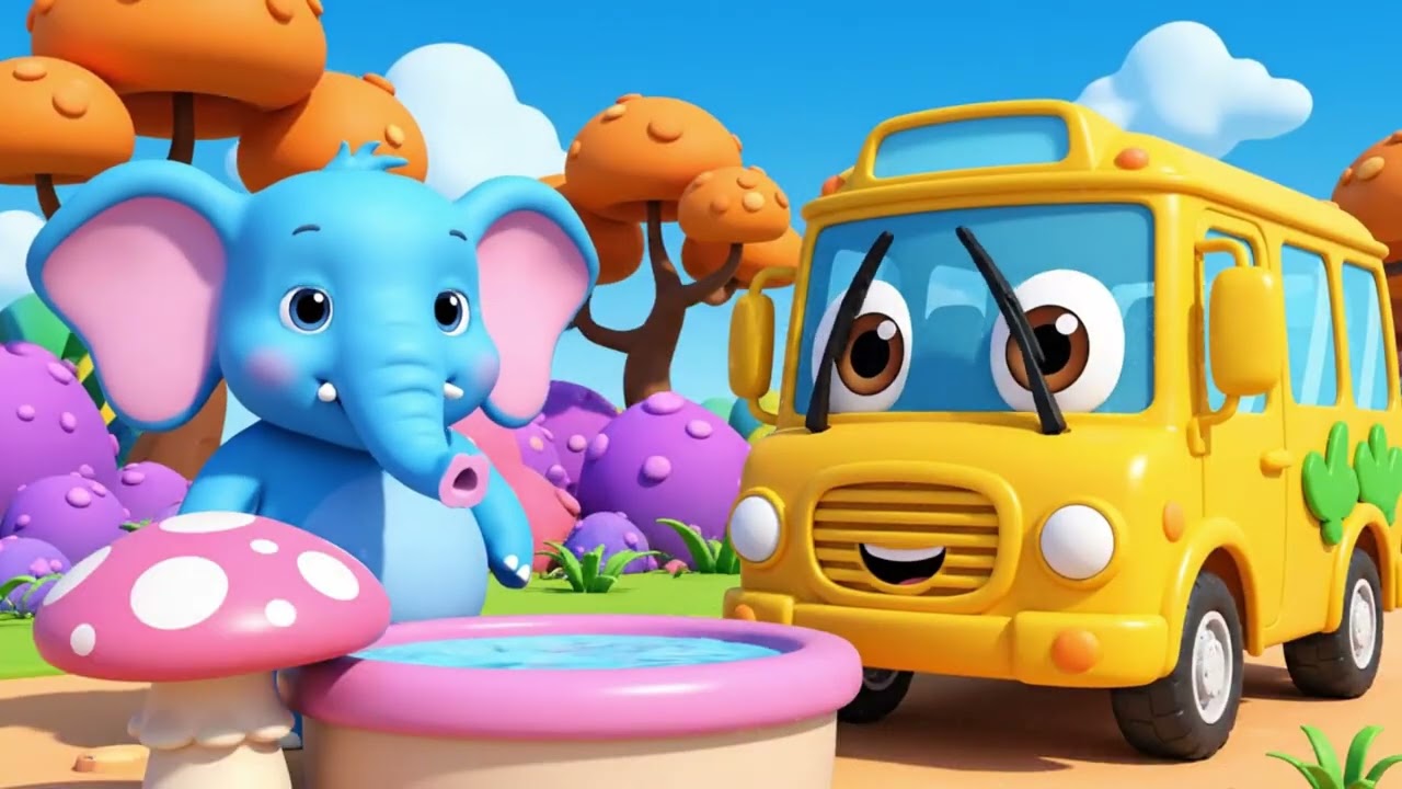 Jungle Wheels Go Round Song for Toddlers 👶