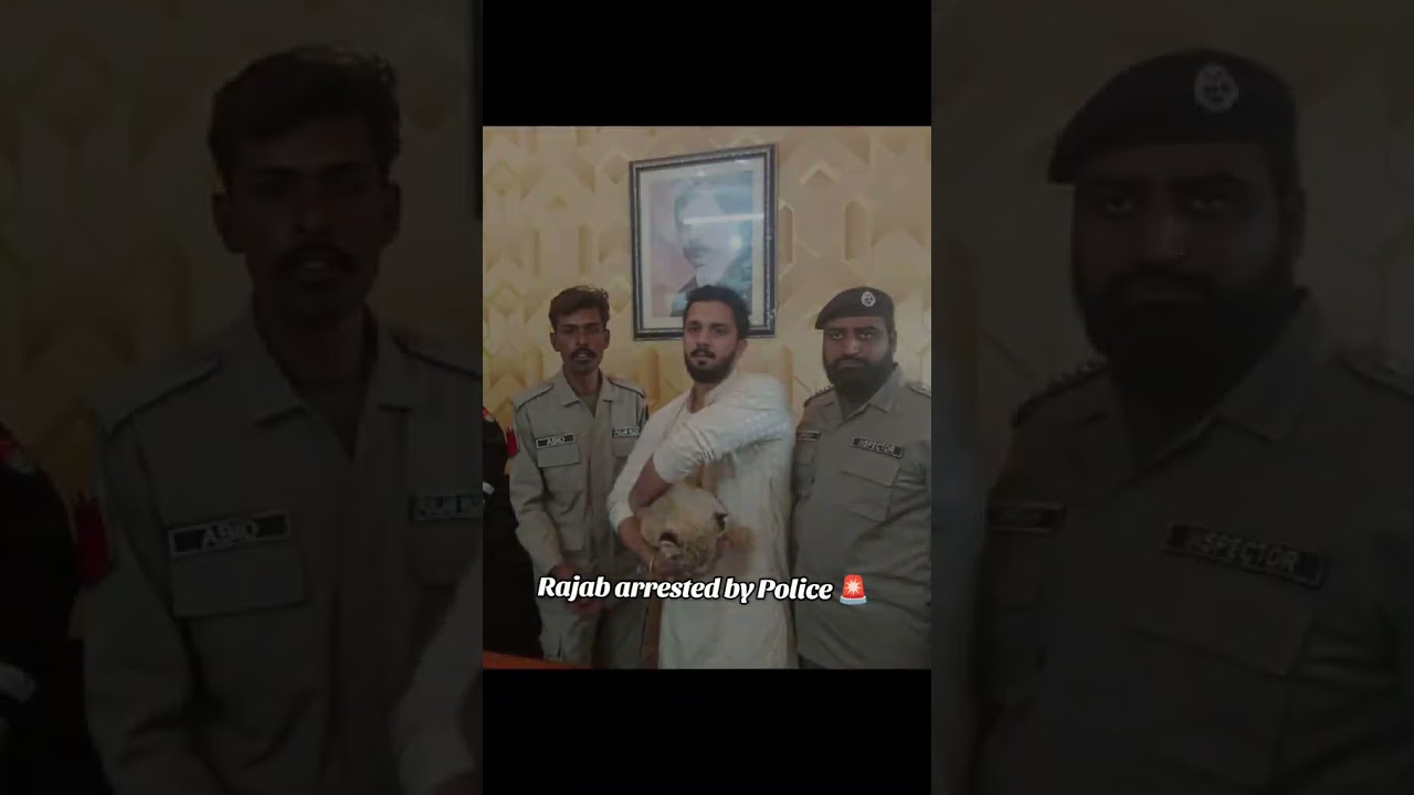 Rajab butt arrested by police 😱#youtubeshots #shots