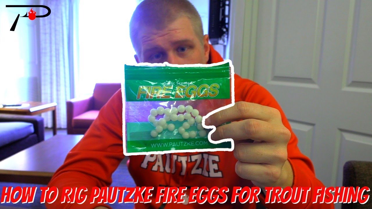 Как правильно оснастить приманку Pautzke Fire Eggs для ловли форели.