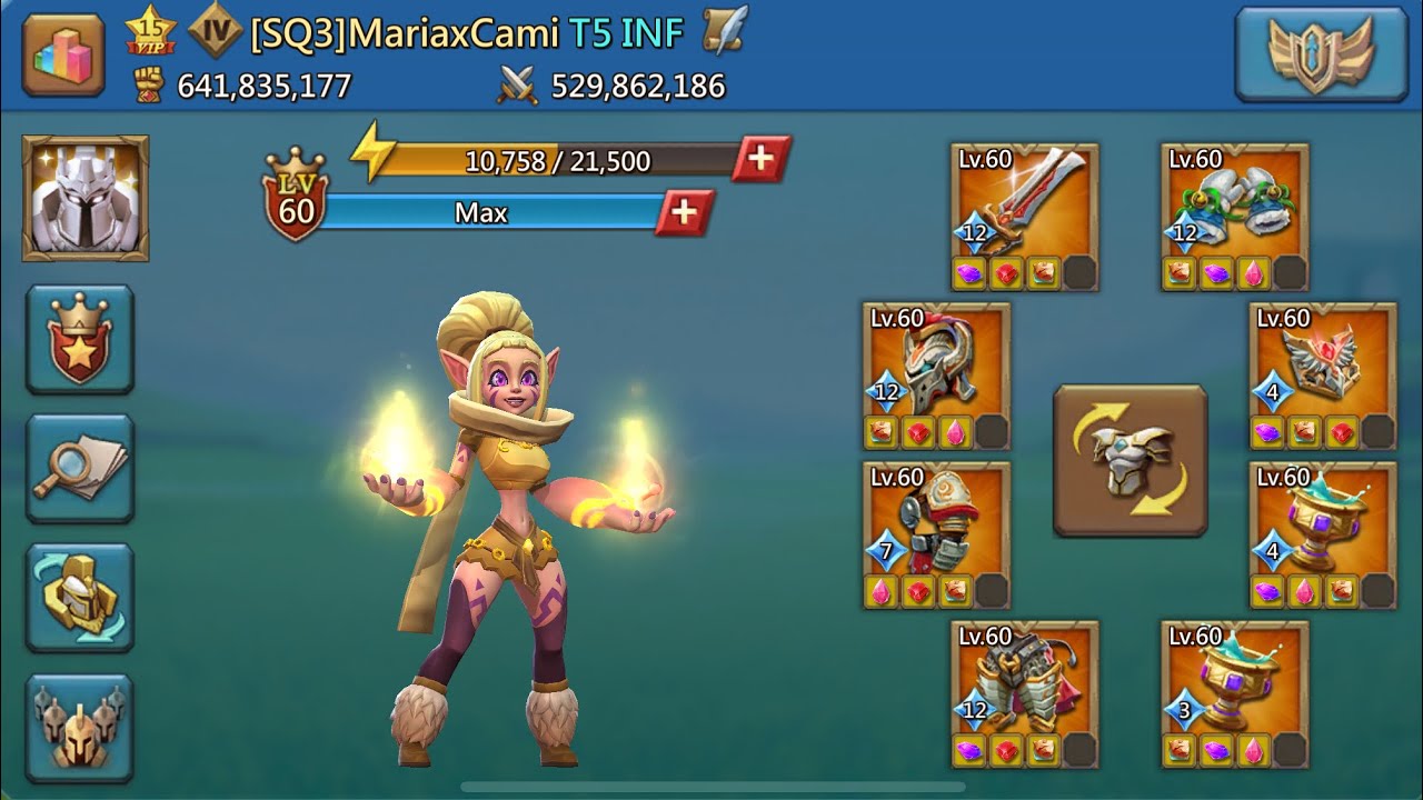 Account overview for my 11k hero trap! Maxed Champ? Crazy Army stats? Lords Mobile