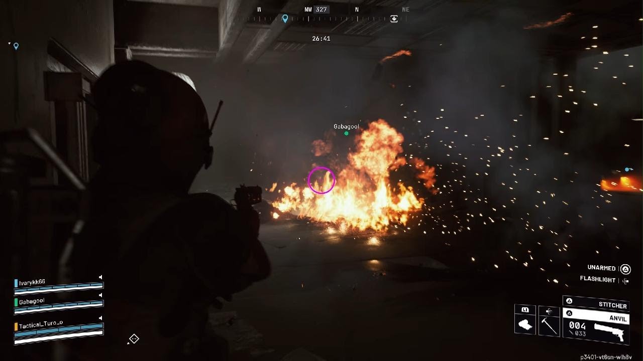 ARC Raiders spaceport night raid none friendly in departure building...