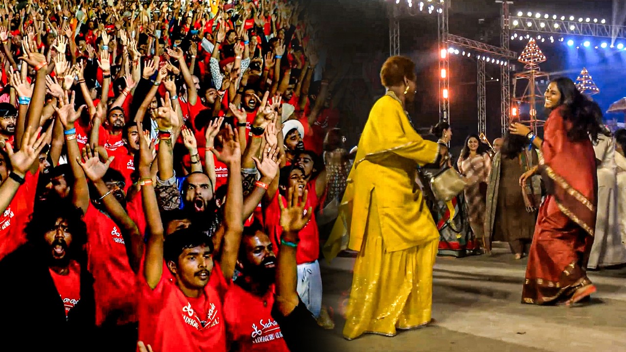 Beautiful Moment Sadhguru's Daughter.. Crowd Dancing on This Song 🥹