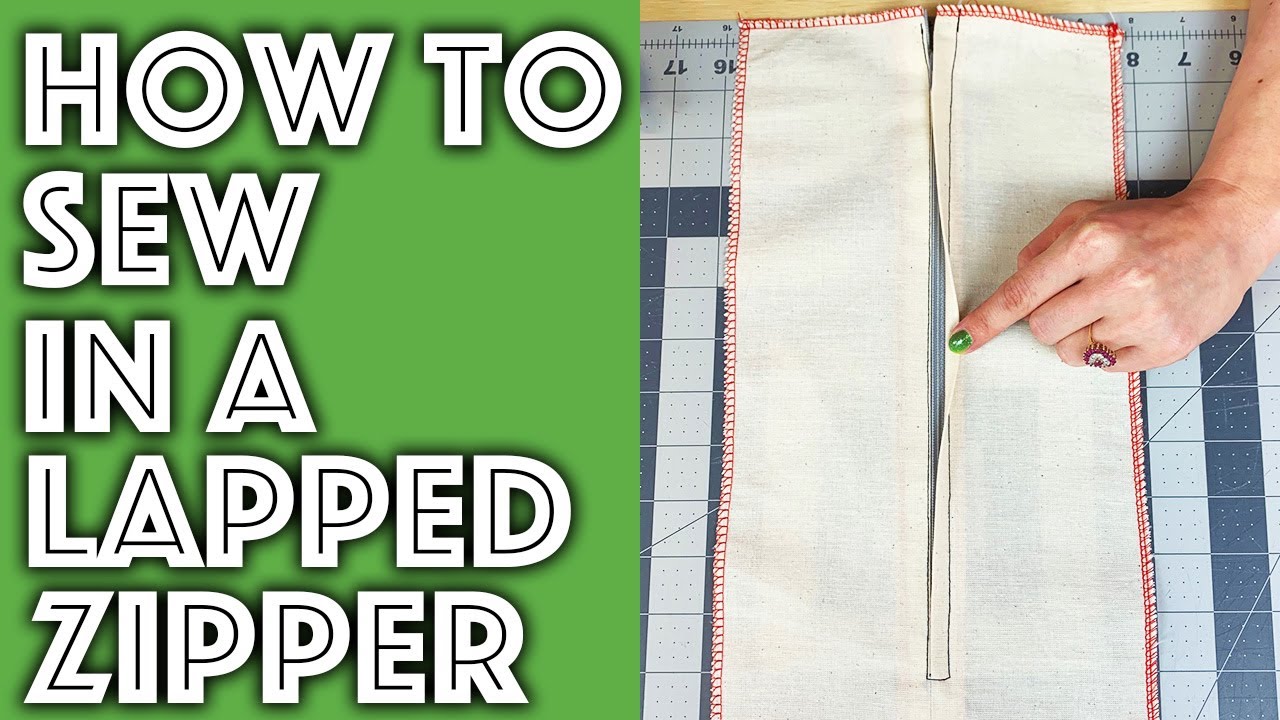 How to Sew a Lapped Zipper into Anything | Sew Anastasia
