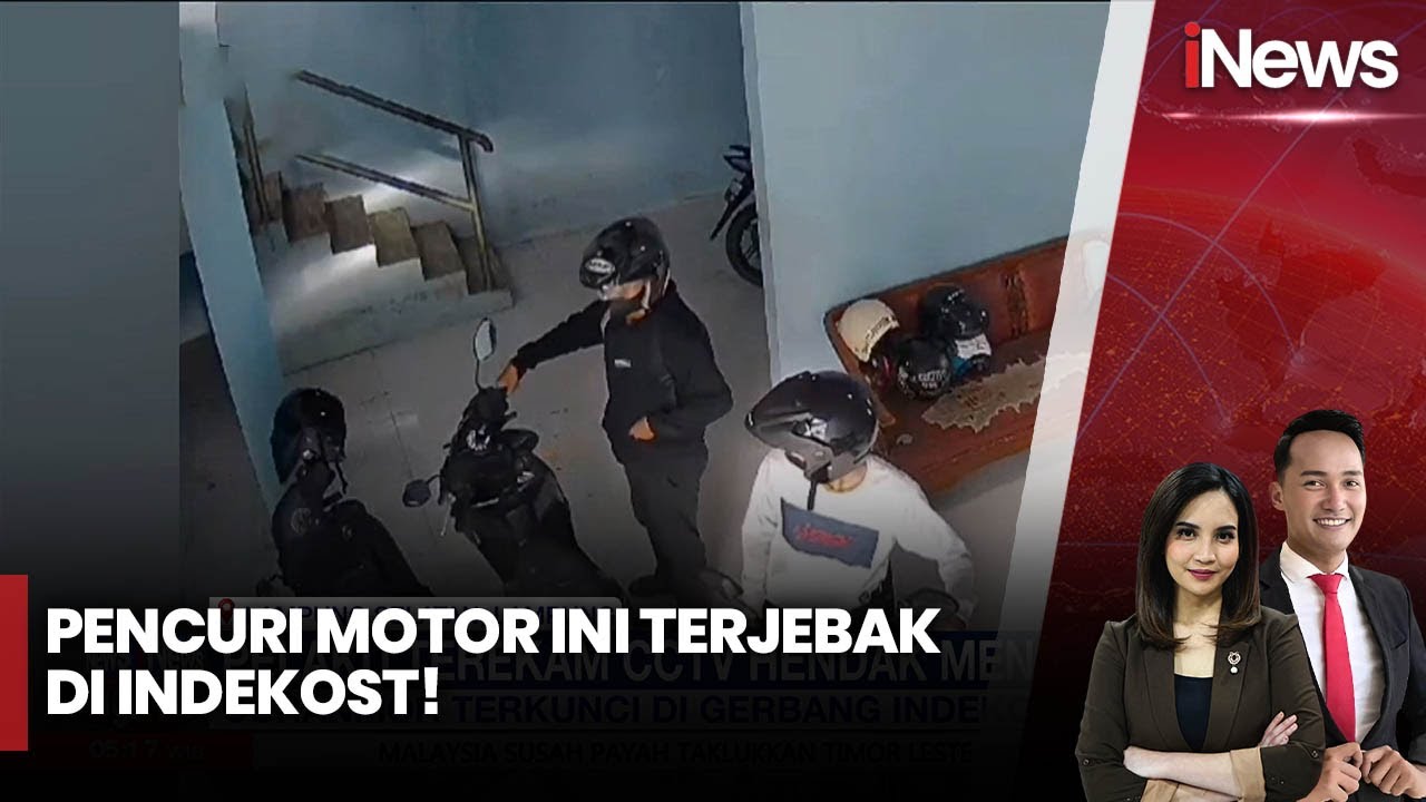 Terekam CCTV, Pelaku Curanmor di Lampung Gagal Mencuri karena Terkunci di Indekos - iNews Pagi 12/12