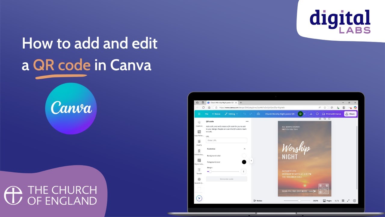 How to add and edit a QR code in Canva