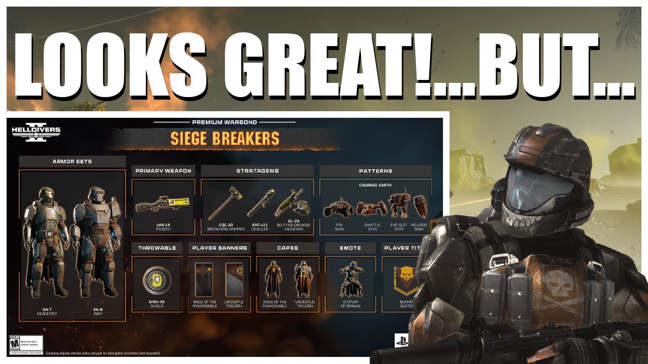 NEW SIEGE BREAKER WARBOND! How Does It Look? | Helldivers 2