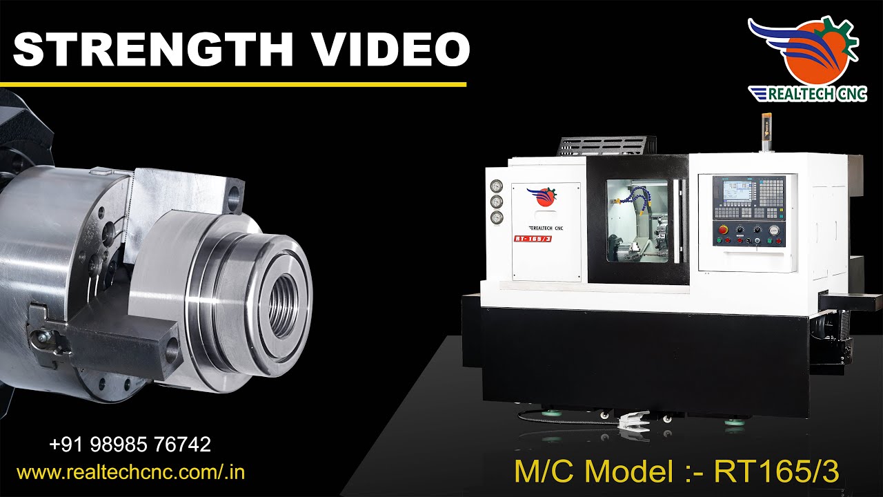 RT 165/3 Strength video | RealTech CNC Machine VD - 401