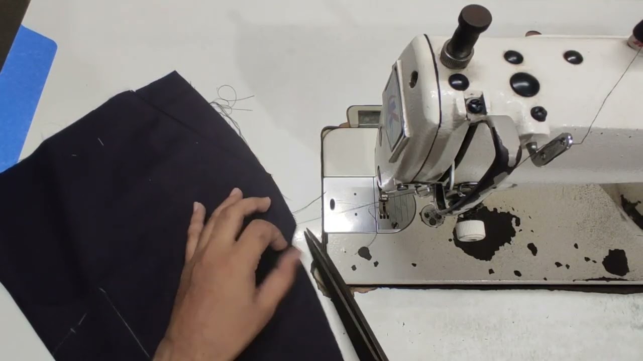 Men's pant pocket stitching and fly attached isiliye method # pant #pocket #stiching
