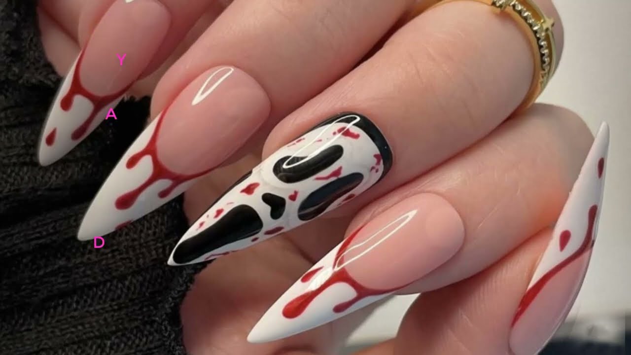 Halloween Vẽ Cực Nhanh - Nail Art Design Halloween