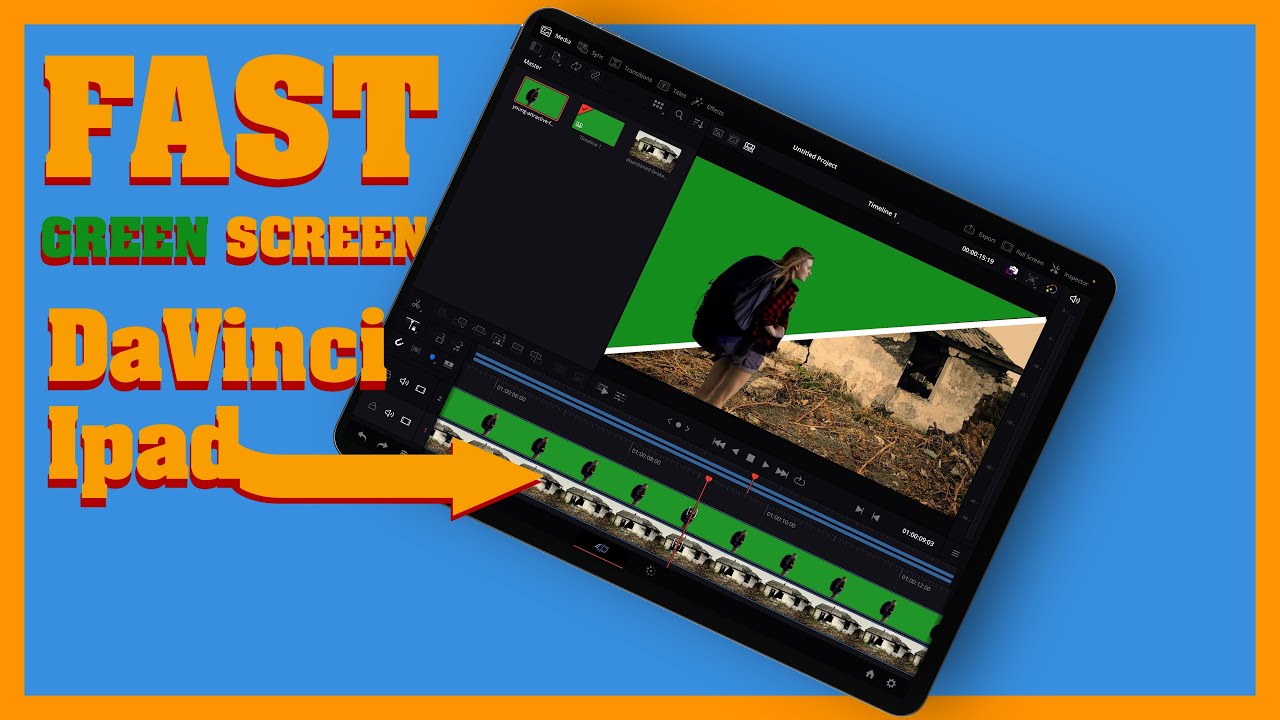 DaVinci Resolve Ipad — как убрать зеленый экран