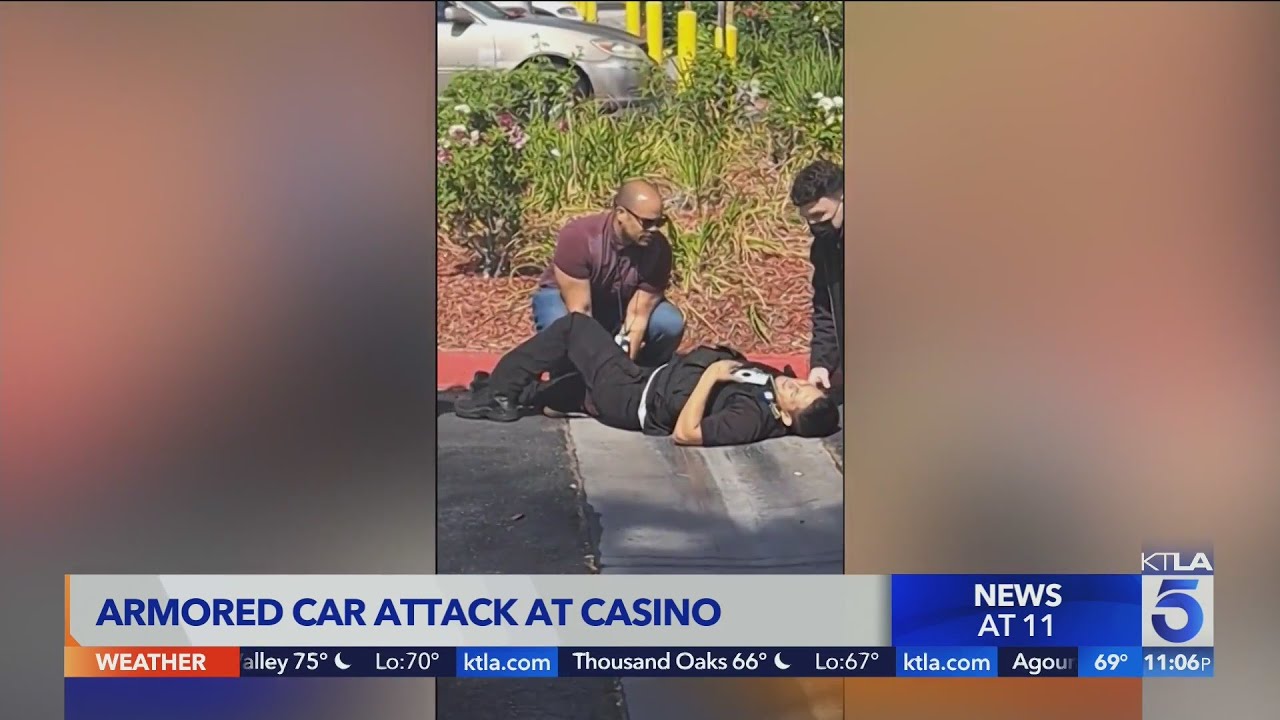 Armed robbers target armored truck at Hustler Casino in Gardena