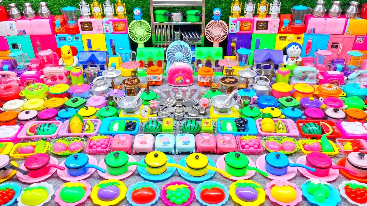 7:24 Mini Kitchen Set Collection for Kids Playing | Unboxing Kids Steels Kitchen Set | Rakesh Review