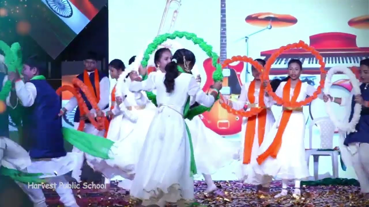 🧡🤍💚Patriotism in Every Step, Pride in Every Beat! ✨24th Annual Day Celebrations 🧡🤍💚 | Harvest