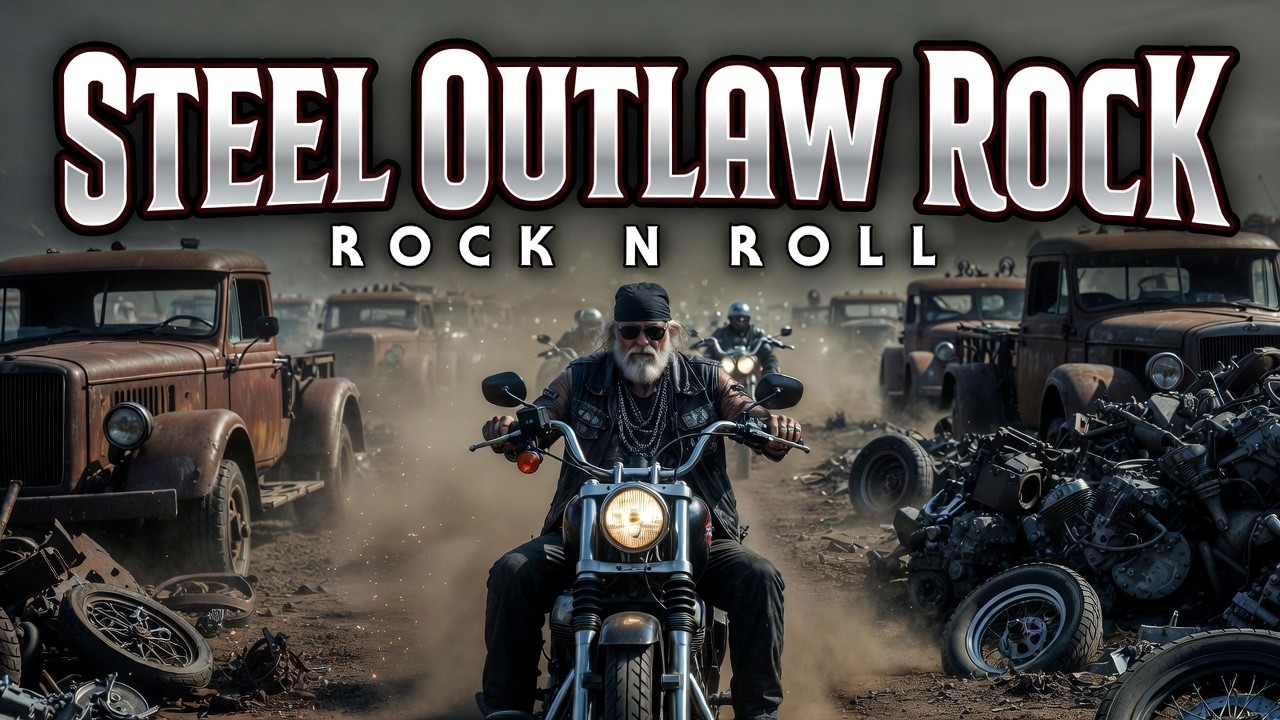 Steel Outlaw Rock 🎸 Rust & Chrome Legends 🔥 Junkyard Harley Outlaws (Rock N Roll)