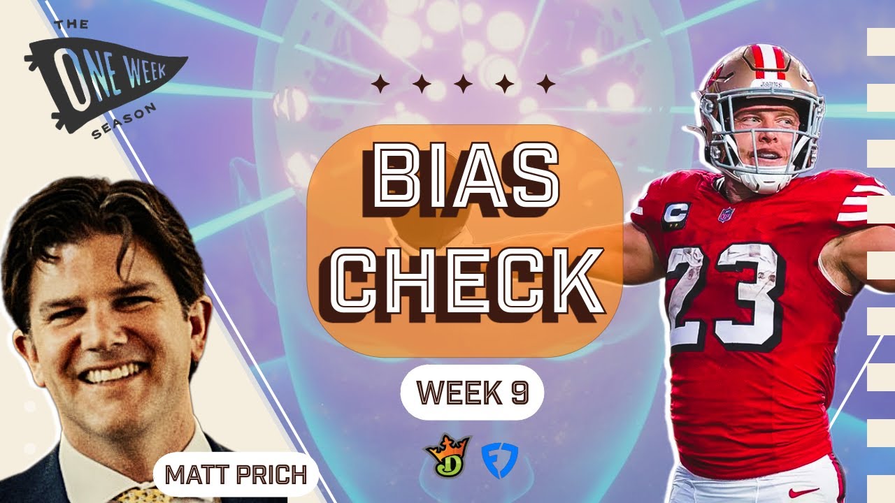 NFL DFS Week 9 Bias Check | Matt Prich