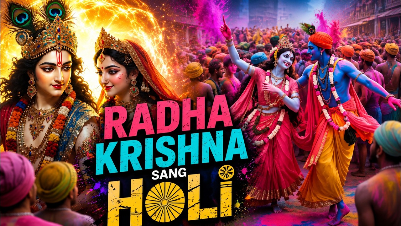 Radha Krishna Sang Holi  🔥 8K Cinematic AI | Vrindavan Prem Leela | 🌸 Radha Krishna Dance in 8K
