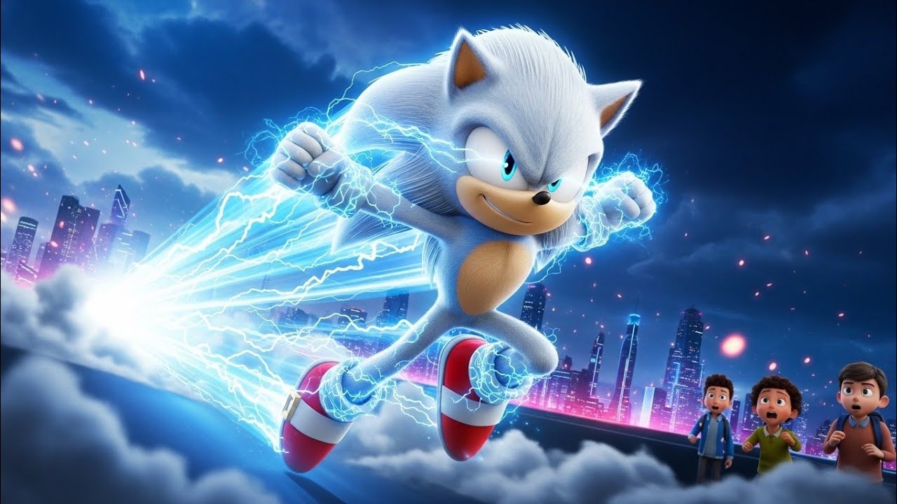 White Sonic Awakens Ice Powers ❄️ Super Speed Hero Adventure