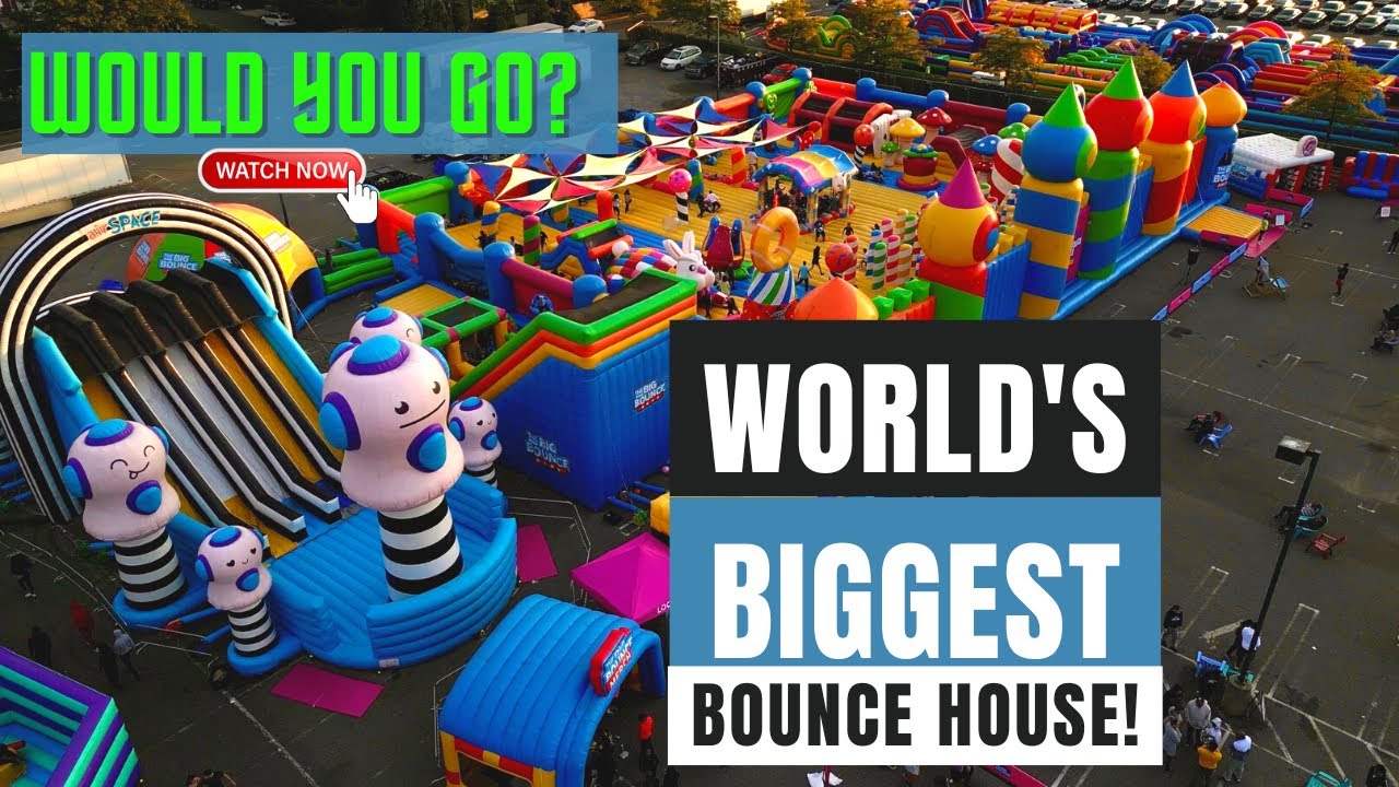 Big Bounce America: обзор самого большого в мире надувного батута | EPIC Inflatable Obstacle Course