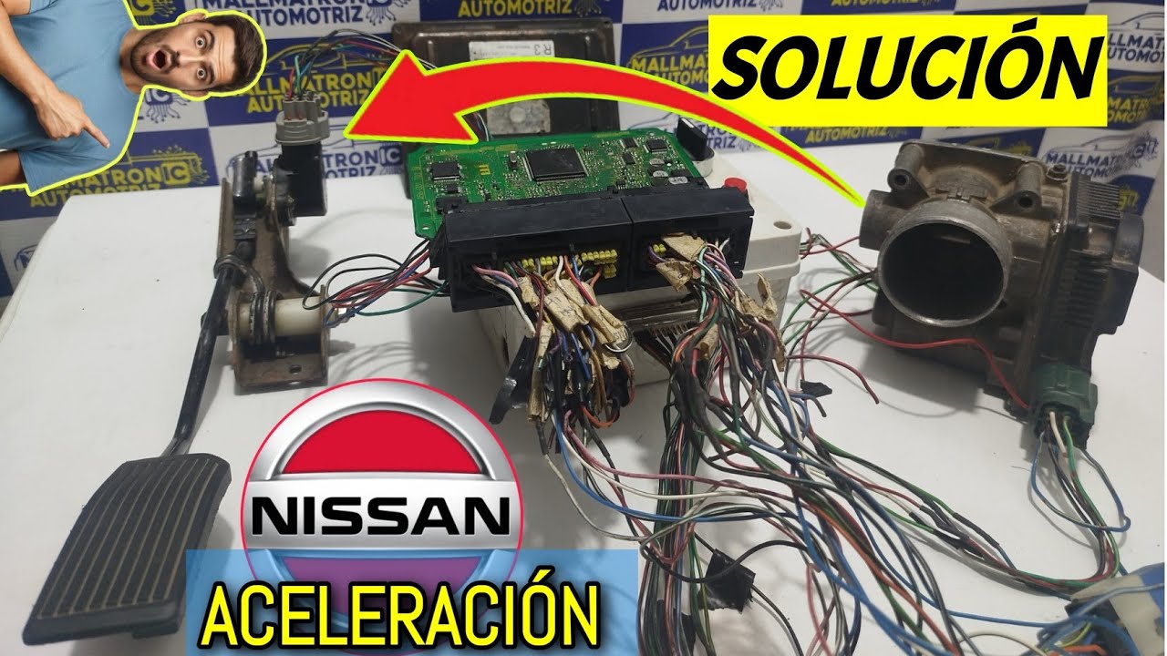 Como probar pedal ELECTRONICO de aceleracion nissan motor QG13 QG15 QG18 , OBTURADOR ELECTRÓNICO