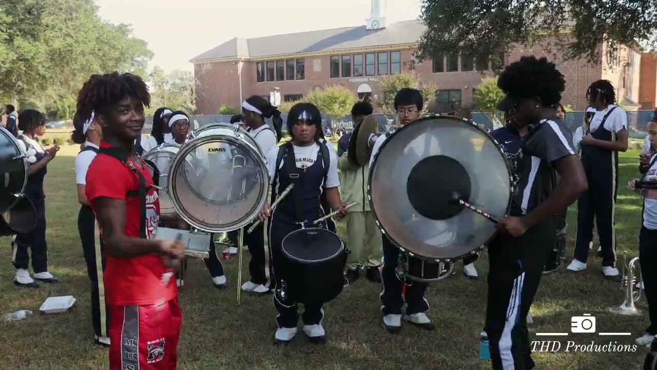 (Raw and Uncut) Fort Valley State Band Day High School Drumline battle 2024