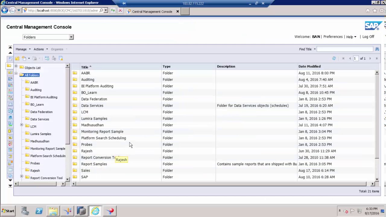 SAP BO Admin - Access to User | CMC | Real time Scenario